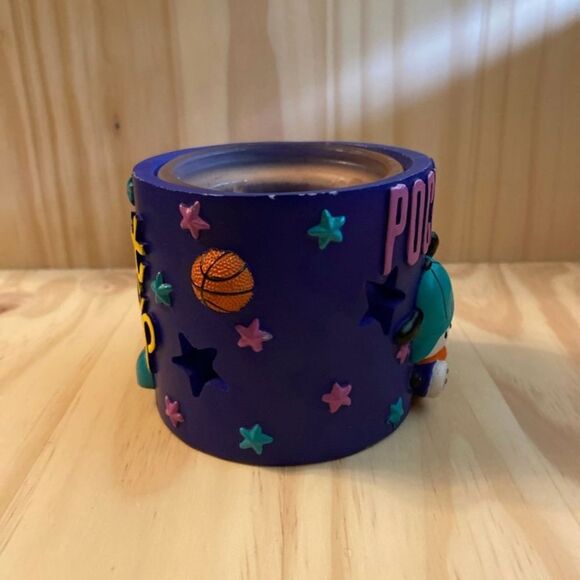 Vintage 1997 Sanrio by Vanmark Pochacco Shoot the Hoop Candleholder - Picture 4 of 6